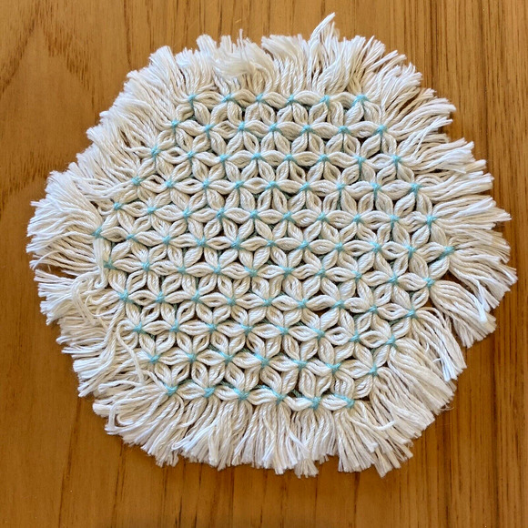 Vintage Hand Crocheted Doilies Doily Pastel Pink Blue White Delicate Lot of 7 - Picture 14 of 15